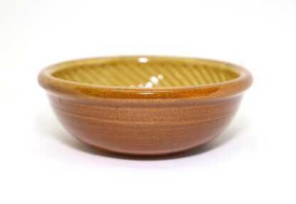 湯町窯　サラダ鉢　黄シノギ/Yumachi salad bowl/yellow-edge - 画像 (3)