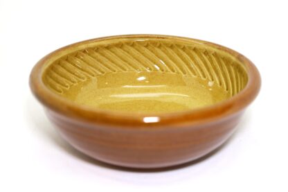 湯町窯　サラダ鉢　黄シノギ/Yumachi salad bowl/yellow-edge - 画像 (4)