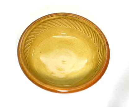 湯町窯　サラダ鉢　黄シノギ/Yumachi salad bowl/yellow-edge - 画像 (5)