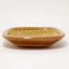 湯町窯　4寸角皿　黄　シノギ/Yumachi 12㎝ square dish/yellow-edge - 画像 (3)
