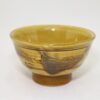 湯町窯　5寸丼　黄　魚/Yumachi 15㎝ bowl/yellow-fish