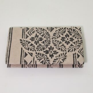 白石和紙 名刺入れ 花紋/Shiroishi paper/card case/flower-black