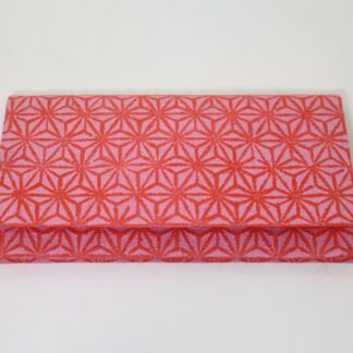 白石和紙　札入れ　赤　麻紋/Shiroishi paper/wallet/hemp red