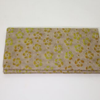 白石和紙　札入れ　なでしこ　黄/Shiroishi paper/wallet/dianthus yellow