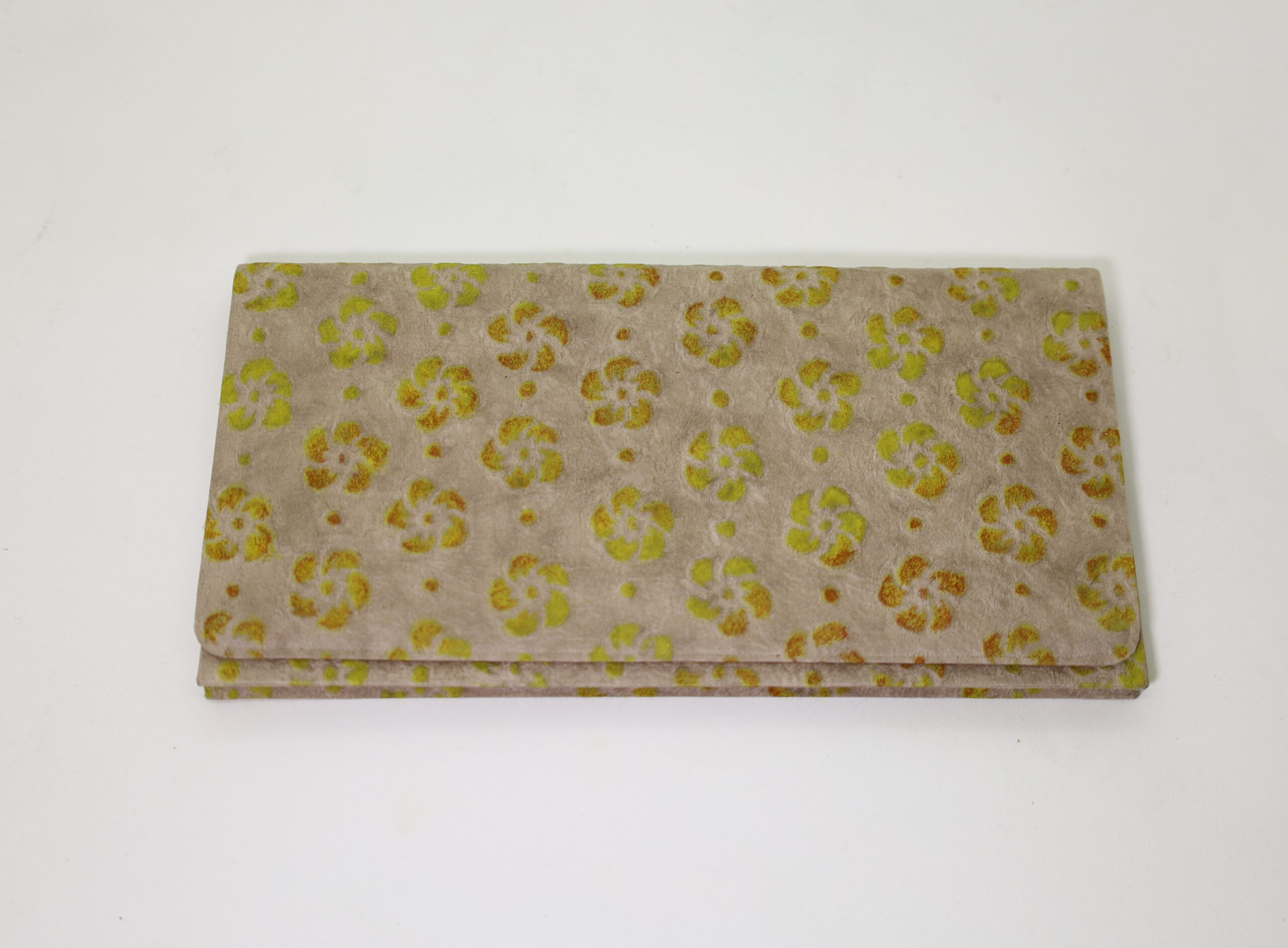 白石和紙 札入れ なでしこ 黄/Shiroishi paper/wallet/dianthus yellow