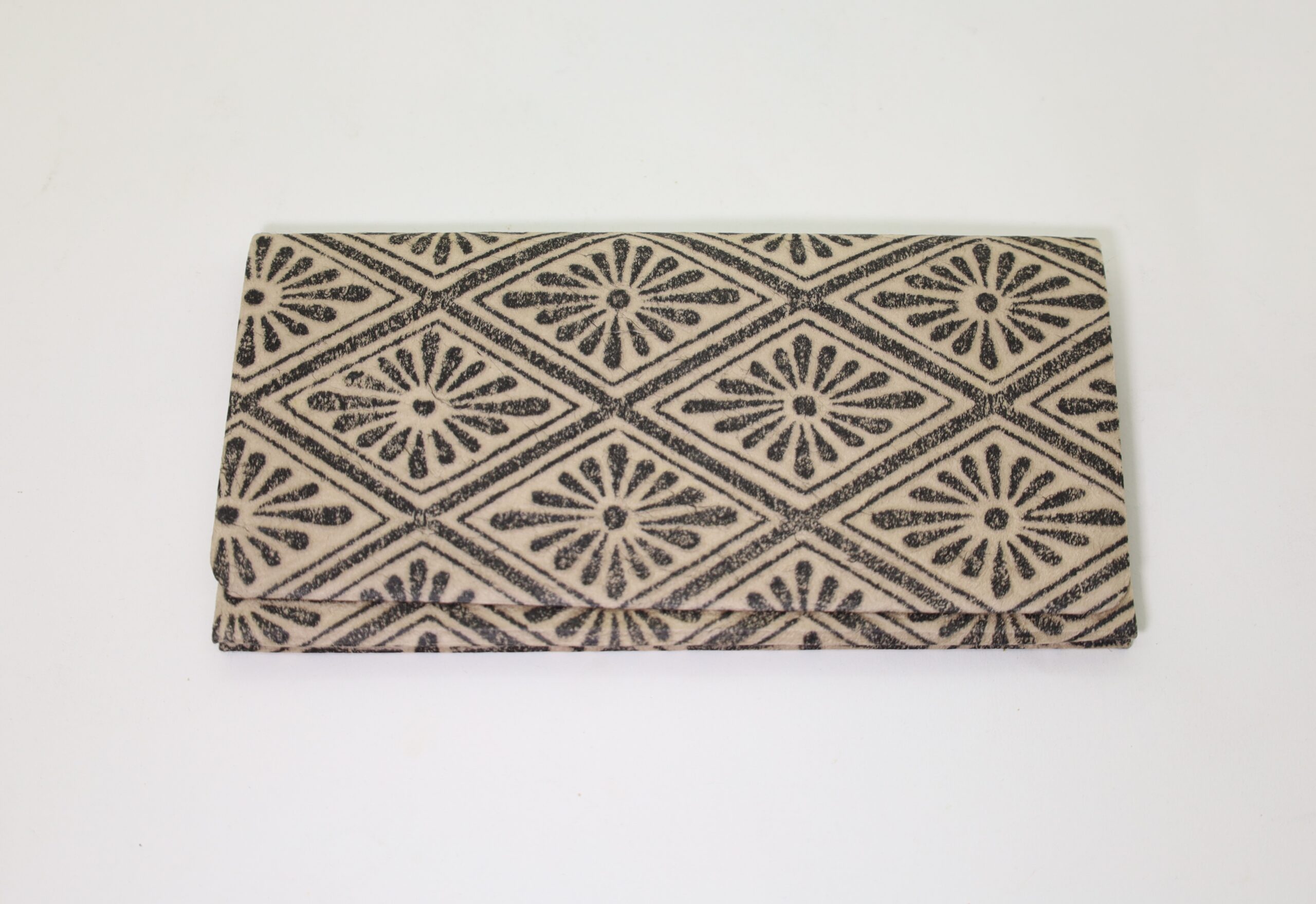 白石和紙 札入れ 花菱/Shiroishi paper/wallet/diamond shape flower