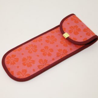 白石和紙 ペンケース なでしこ赤(2~3本用)Shiroishi paper/pen case/dianthus red