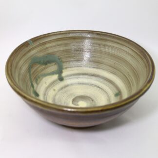 小鹿田焼　刷毛目8寸深鉢　柳瀬朝夫/Onta 24cm bowl/hakeme/Yanase asao
