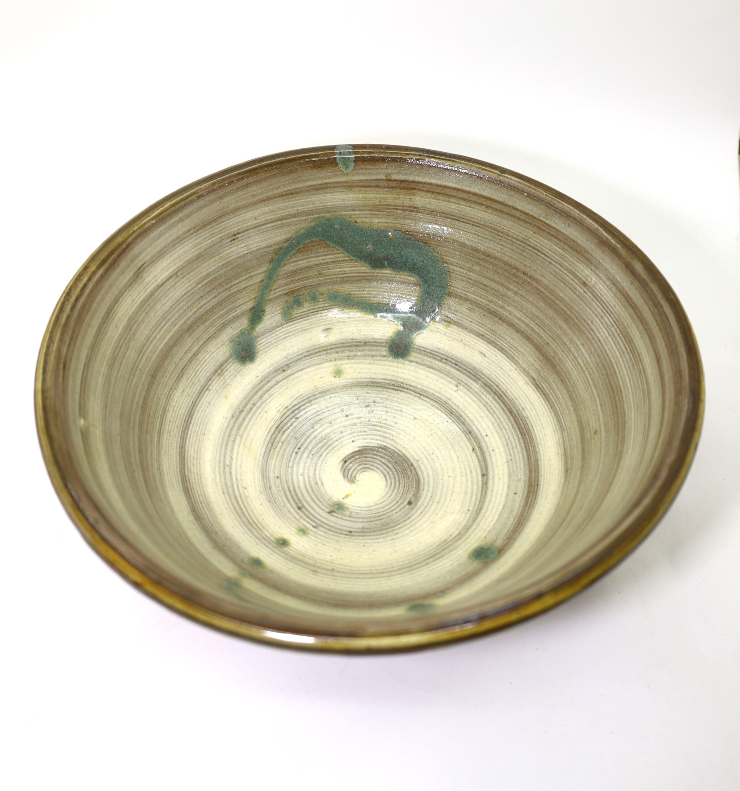 小鹿田焼 刷毛目8寸深鉢 柳瀬朝夫/Onta 24cm bowl/hakeme/Yanase asao - 画像 (3)