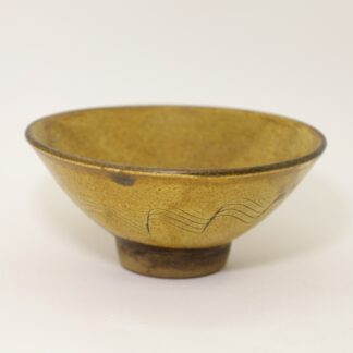 小鹿田焼 飯碗 黄くしめ 柳瀬朝夫/Onta rice bowl/kusime/Yanase asao