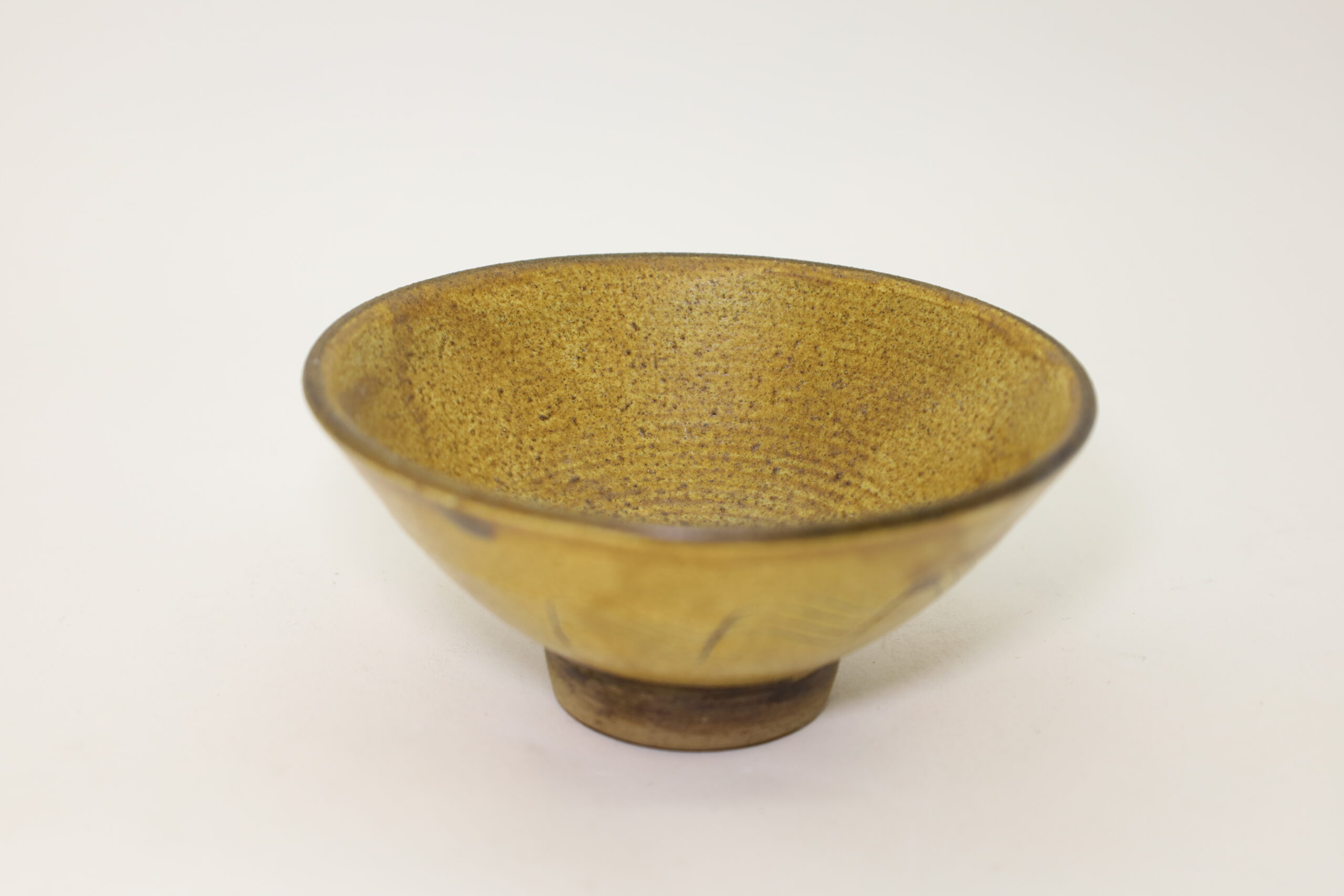 小鹿田焼 飯碗 黄くしめ 柳瀬朝夫/Onta rice bowl/kusime/Yanase asao - 画像 (5)