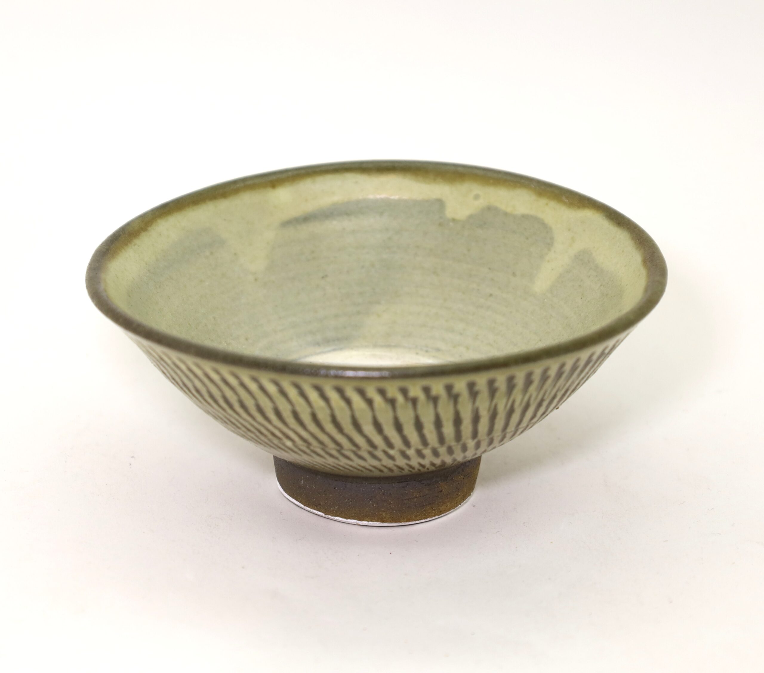 小鹿田焼 飯碗 とびカンナ 柳瀬朝夫/Onta rice bowl/kanna/Yanase asao - 画像 (2)