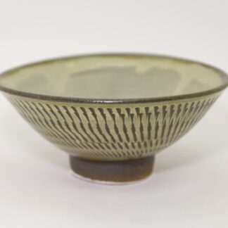 小鹿田焼　飯碗　とびカンナ　柳瀬朝夫/Onta rice bowl/kanna/Yanase asao
