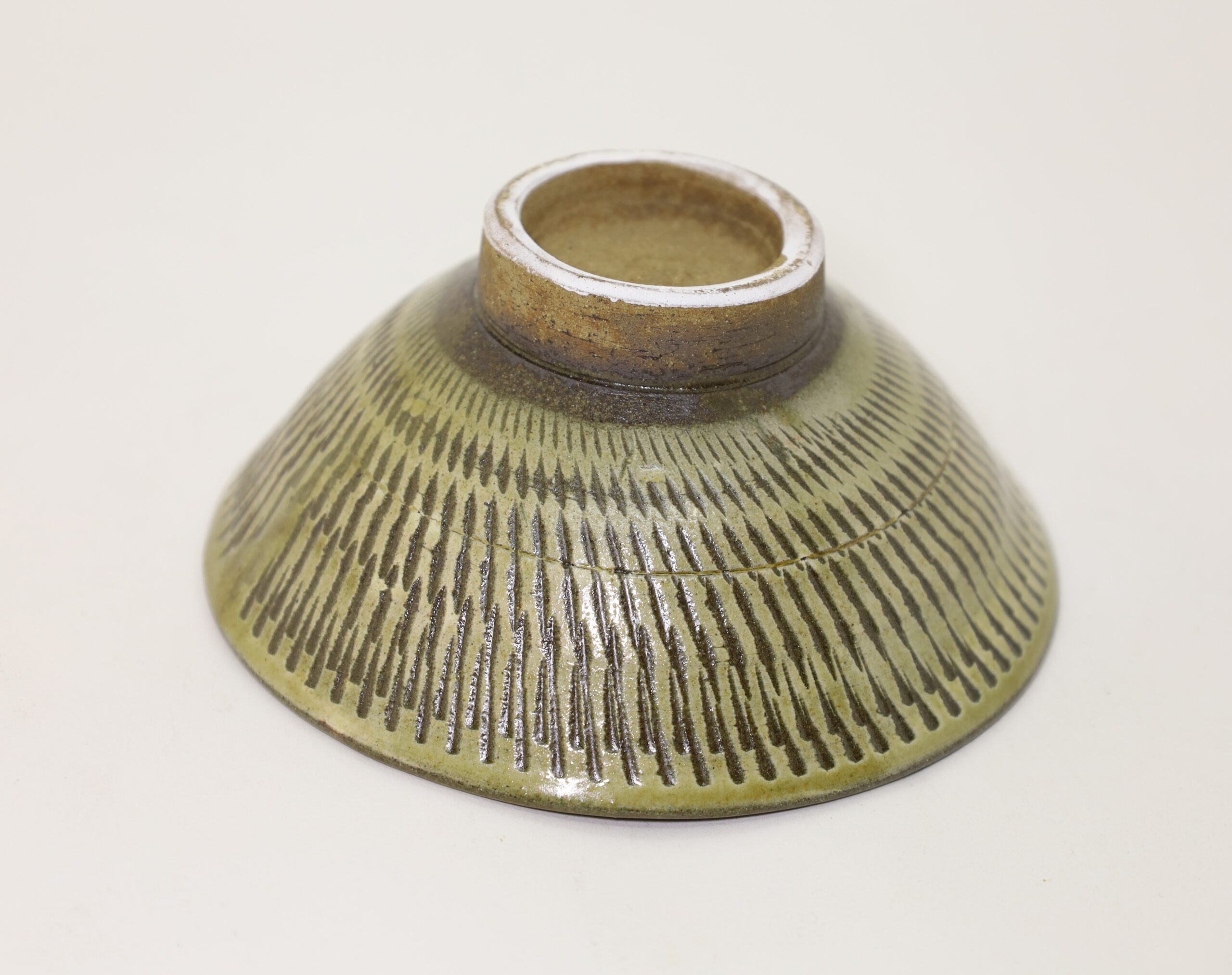 小鹿田焼 飯碗 とびカンナ 柳瀬朝夫/Onta rice bowl/kanna/Yanase asao - 画像 (4)