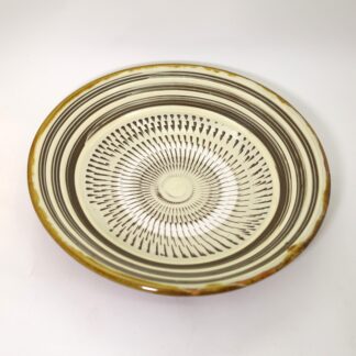小鹿田焼　8寸皿カンナ　柳瀬元寿/Onta 25cm dish/kanna/Yanase motohisa