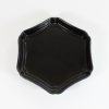 スタジオM　輪花皿「Tsubaki」　黒 Studio M hexagonal dish/black/Aichi pref. - 画像 (4)