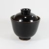 スタジオM　フタ付き碗「Mubyo」　黒 Studio M bowl with a lid/black/Aichi pref.