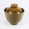 スタジオM　フタ付き碗「Mubyo」　飴 Stidio M bowl with a lid/brown/Aichi pref.