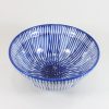 ふた付き丼　千本とくさ Lunch bowl with a lid/blue straw/Aichi pref. - 画像 (3)