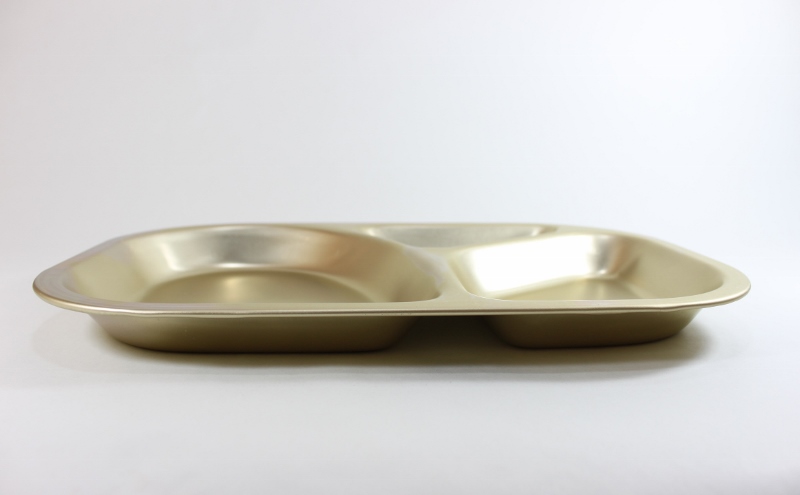 アルマイト食器 ランチプレート３食 Lunch plate 3cup/anodized aluminum/Kyoto pref. – 倉日用商店