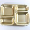 アルマイト食器　ランチプレート４食 Lunch plate 4cup/anodized aluminum/Kyoto pref. - 画像 (2)