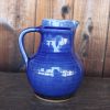 出西焼　ピッチャー　呉須釉（Syussai-yaki pitcher/blue)Shimane pref. - 画像 (5)