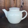 出西焼　ティーポット　アイボリー（Syussai-yaki Teapot/ivory)Shimane pref. - 画像 (5)