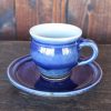 出西焼　コーヒーカップ・ソーサー　呉須（Syussai-yaki Cup&saucer/ blue)Shimane pref. - 画像 (4)
